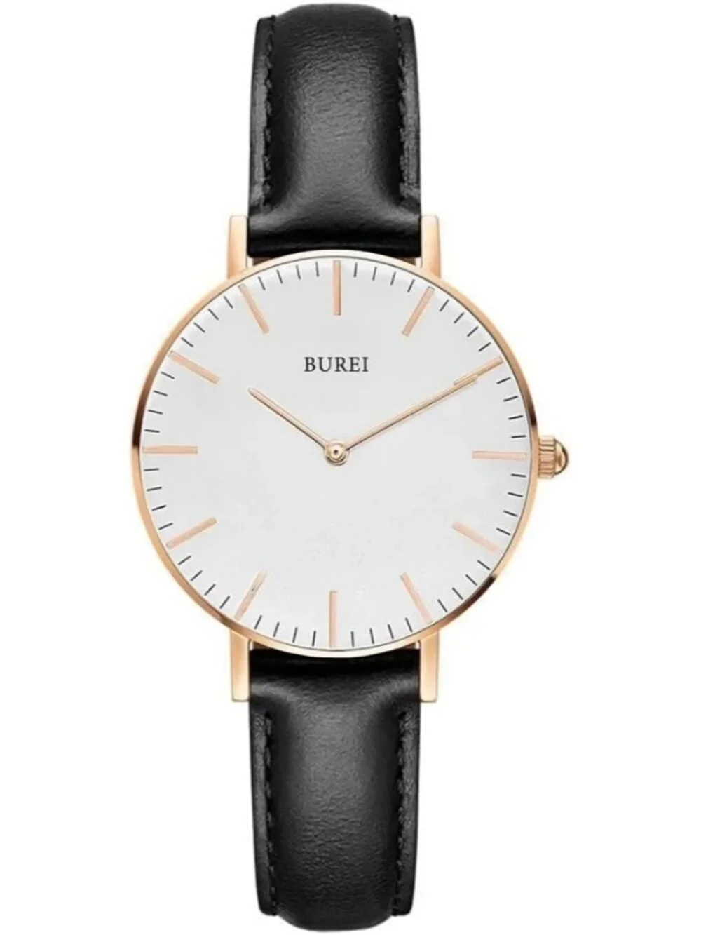 Women's White Black Minimalist Analog Quartz Waterproof Dress Wrist Watches